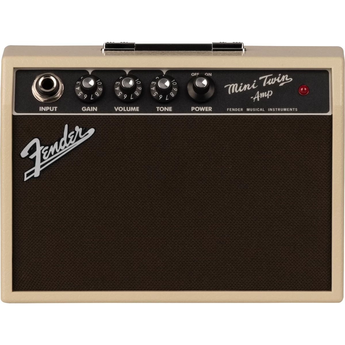 Fender Mini '65 Twin Battery Powered Guitar Combo Amp, Blonde 3 Fender Mini '65 Twin Battery Powered Guitar Combo Amp, Blonde