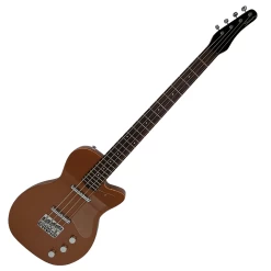 Silvertone 1444 Short Scale Bass, 30" Scale, Rosewood Fretboard, Copper Metallic