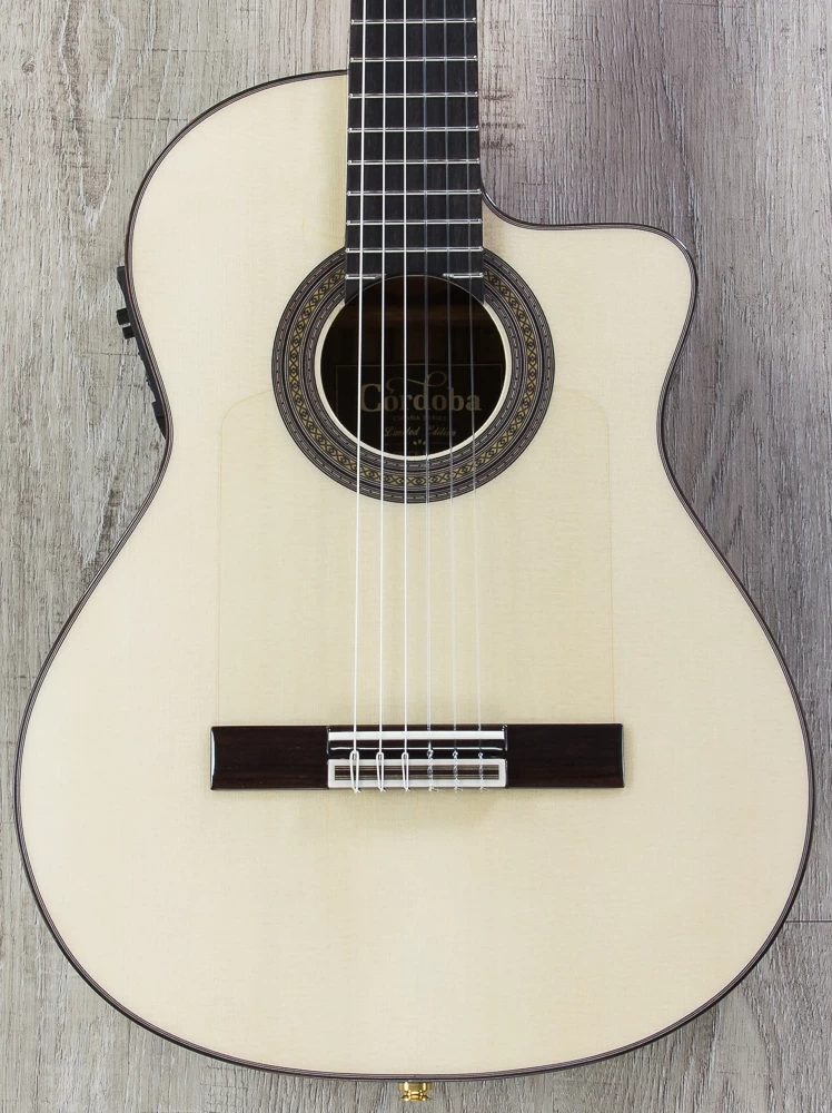 Cordoba 55FCE Negra Limited Flamenco Acoustic-Electric Guitar, Macassar Ebony Back And Sides, Fishman Electronics 3 Cordoba 55FCE Negra Limited Flamenco Acoustic-Electric Guitar, Macassar Ebony Back And Sides, Fishman Electronics