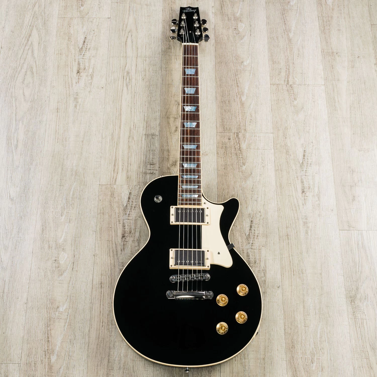 Heritage Standard H-150 Solid Guitar With Case, Ebony (Gloss Black) 5 Heritage Standard H-150 Solid Guitar With Case, Ebony (Gloss Black) - Image 3