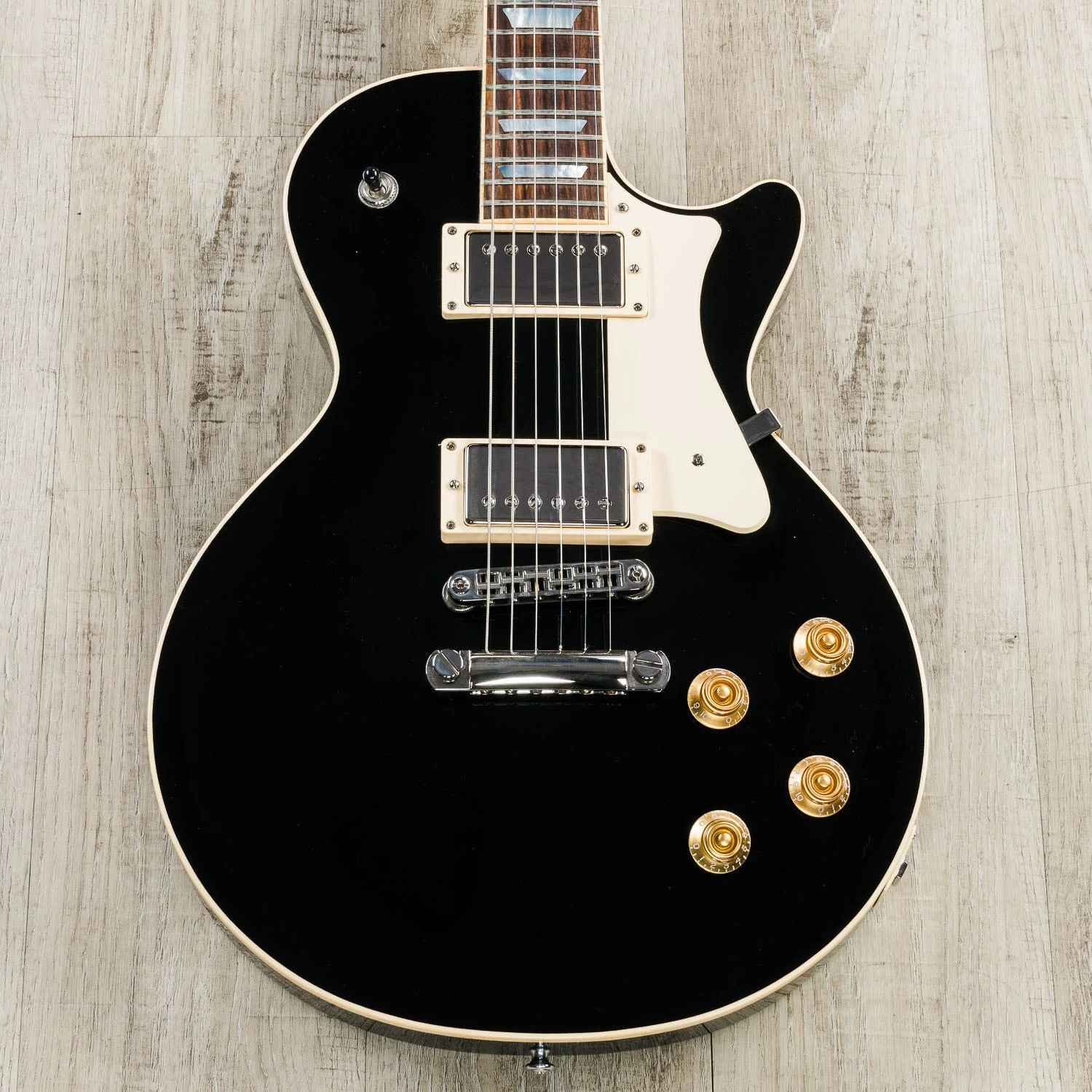 Heritage Standard H-150 Solid Guitar With Case, Ebony (Gloss Black) 3 Heritage Standard H-150 Solid Guitar With Case, Ebony (Gloss Black)