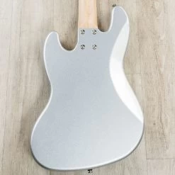 G&L USA JB-5 5-String Bass, Silver Metallic, Rosewood Board, Matching Headstock -Musical Instrument Shop 20200507 dsc09070 2