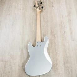 G&L USA JB-5 5-String Bass, Silver Metallic, Rosewood Board, Matching Headstock -Musical Instrument Shop 20200507 dsc09070