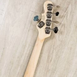 G&L USA JB-5 5-String Bass, Silver Metallic, Rosewood Board, Matching Headstock -Musical Instrument Shop 20200507 dsc09075