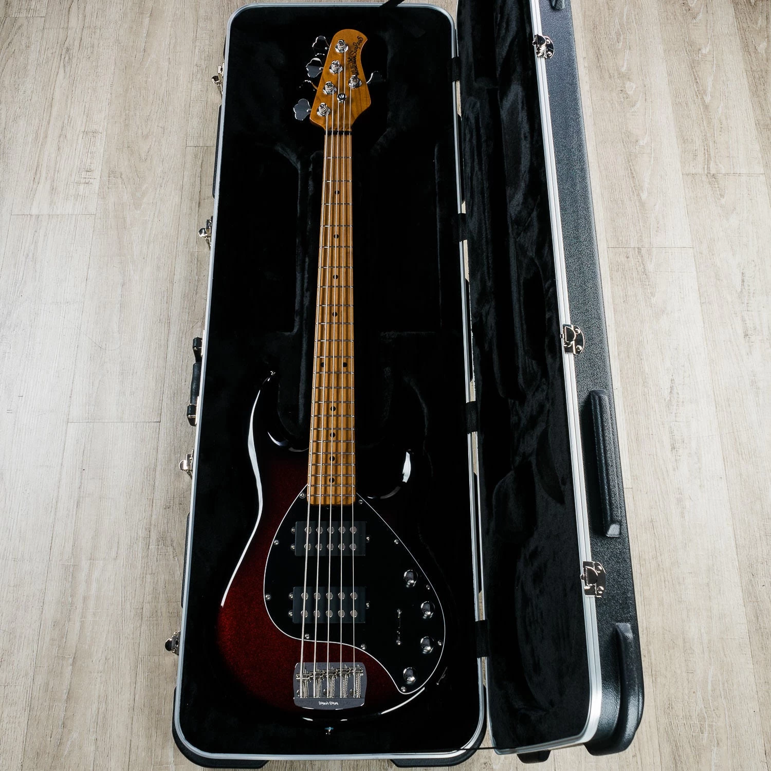 Ernie Ball Music Man StingRay 5 Special HH 5-String Bass, Burnt Apple, Roasted Maple Neck And Fretboard, 9.2 Lbs. 12 Ernie Ball Music Man StingRay 5 Special HH 5-String Bass, Burnt Apple, Roasted Maple Neck And Fretboard, 9.2 Lbs. - Image 10