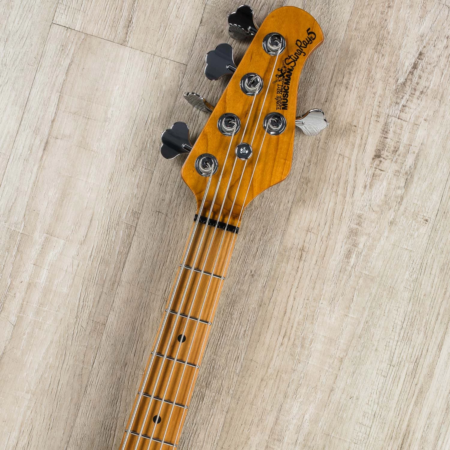 Ernie Ball Music Man StingRay 5 Special HH 5-String Bass, Burnt Apple, Roasted Maple Neck And Fretboard, 9.2 Lbs. 10 Ernie Ball Music Man StingRay 5 Special HH 5-String Bass, Burnt Apple, Roasted Maple Neck And Fretboard, 9.2 Lbs. - Image 8