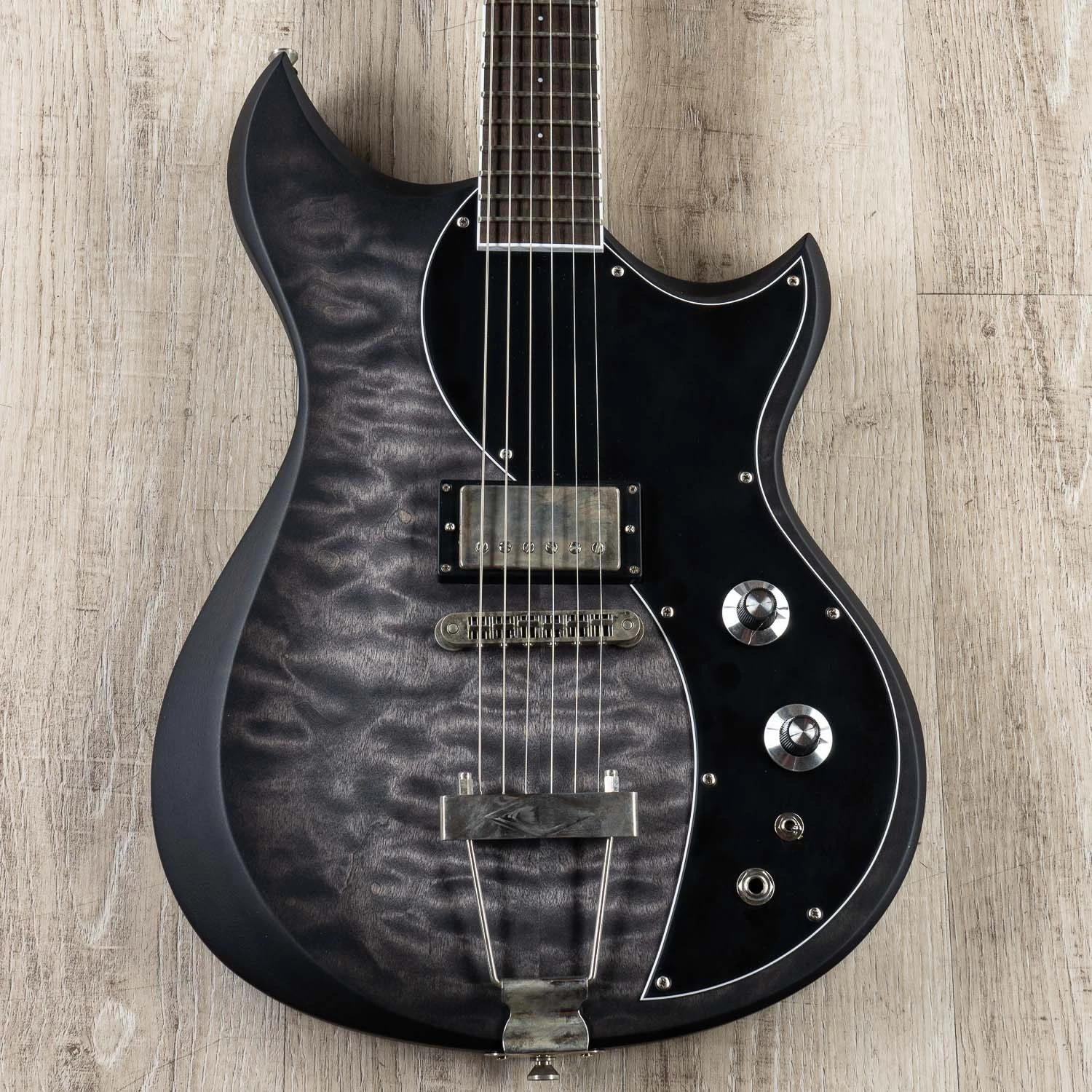 Dunable Cyclops Guitar, Black Burst Over Quilt Maple, Direwolf Pickups 3 Dunable Cyclops Guitar, Black Burst Over Quilt Maple, Direwolf Pickups