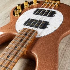 Ernie Ball Music Man BFR Ball Family Reserve Stingray 4 HH Bass, Pink Champagne Sparkle -Musical Instrument Shop 20200805 dsc08426