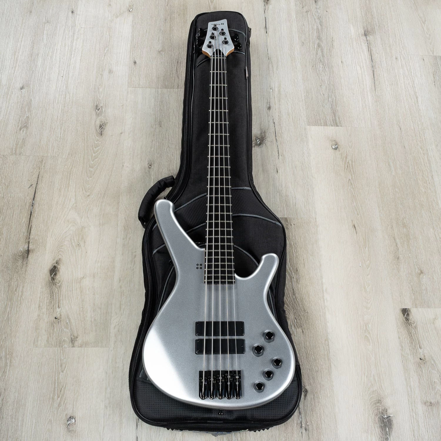 Sandberg Booster 5 5-String Active/Passive Bass, Metallic Silver Custom Color 12 Sandberg Booster 5 5-String Active/Passive Bass, Metallic Silver Custom Color - Image 10