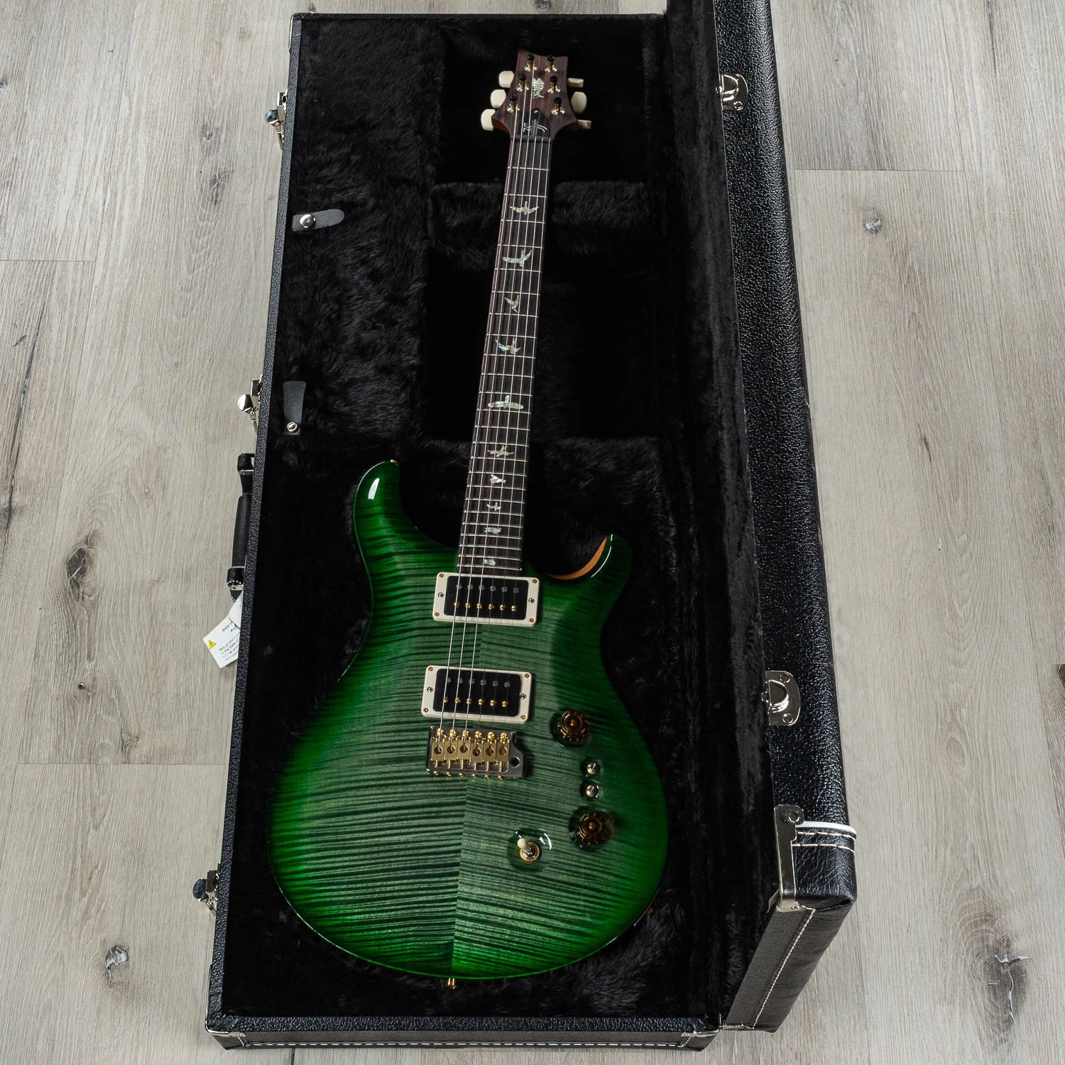 PRS Paul Reed Smith 35th Anniversary Custom 24 10-Top Guitar, Trampas Green Wrap Burst W/ Natural Back 12 PRS Paul Reed Smith 35th Anniversary Custom 24 10-Top Guitar, Trampas Green Wrap Burst W/ Natural Back - Image 10