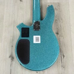 Ernie Ball Music Man Bongo 5 HH 5-String Bass, Aqua Sparkle, Matching Headstock -Musical Instrument Shop 20200922 dsc05766