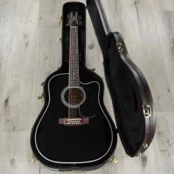 Takamine EF381SC 12-String Acoustic-Electric Guitar, Black, Maple Back And Sides -Musical Instrument Shop 20201006 dsc07663