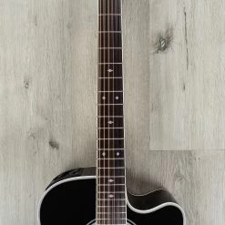 Takamine EF381SC 12-String Acoustic-Electric Guitar, Black, Maple Back And Sides -Musical Instrument Shop 20201006 dsc07670