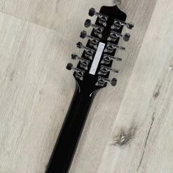 Takamine EF381SC 12-String Acoustic-Electric Guitar, Black, Maple Back And Sides -Musical Instrument Shop 20201006 dsc07673