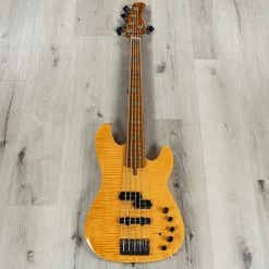 Sire P10 5-String Bass Guitar, Flame Maple Top And Fretboard, NT Natural -Musical Instrument Shop 20201019 dsc09454