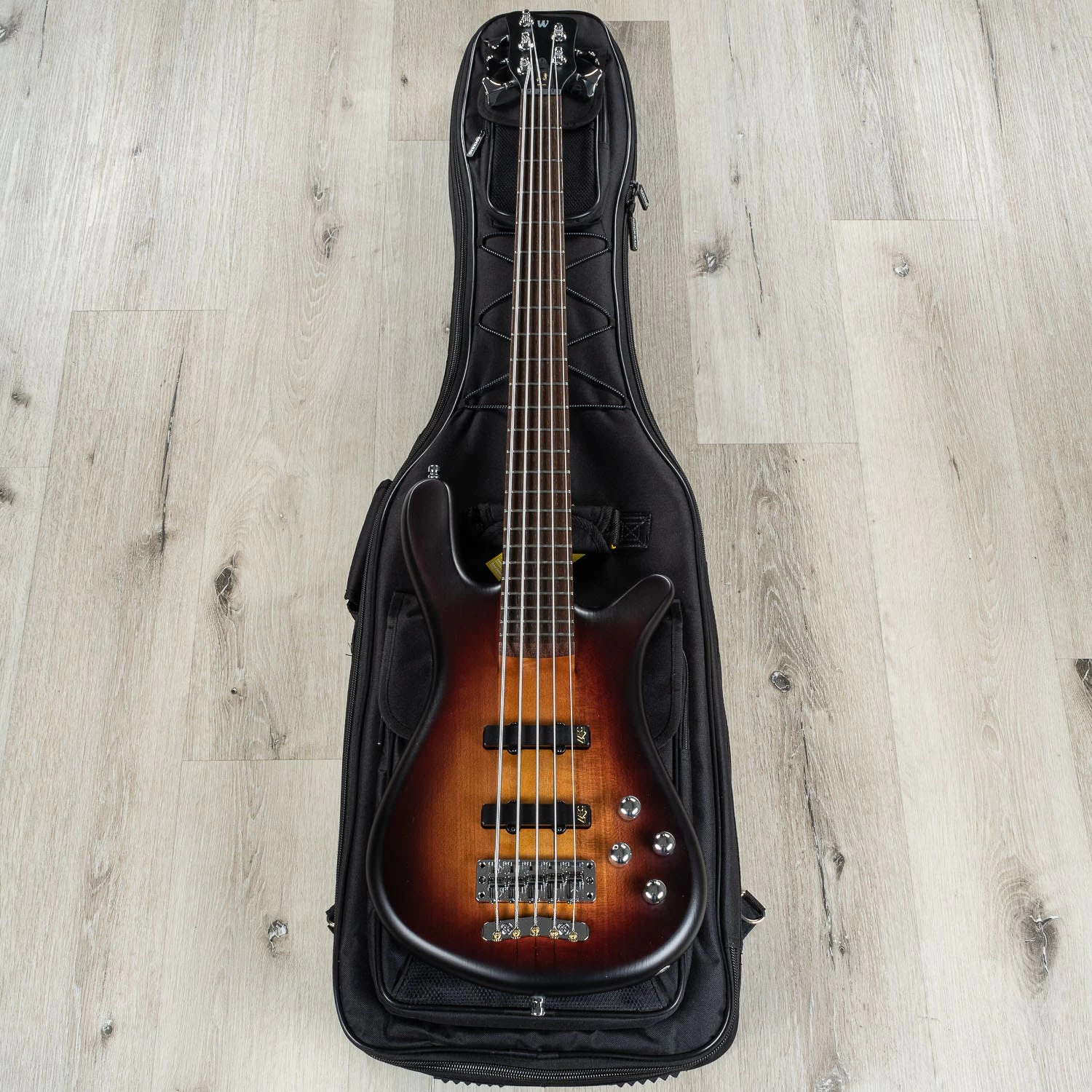 Warwick Teambuilt Pro Series Streamer Stage I Bass, 5-String, Vintage Sunburst High Polish 12 Warwick Teambuilt Pro Series Streamer Stage I Bass, 5-String, Vintage Sunburst High Polish - Image 10