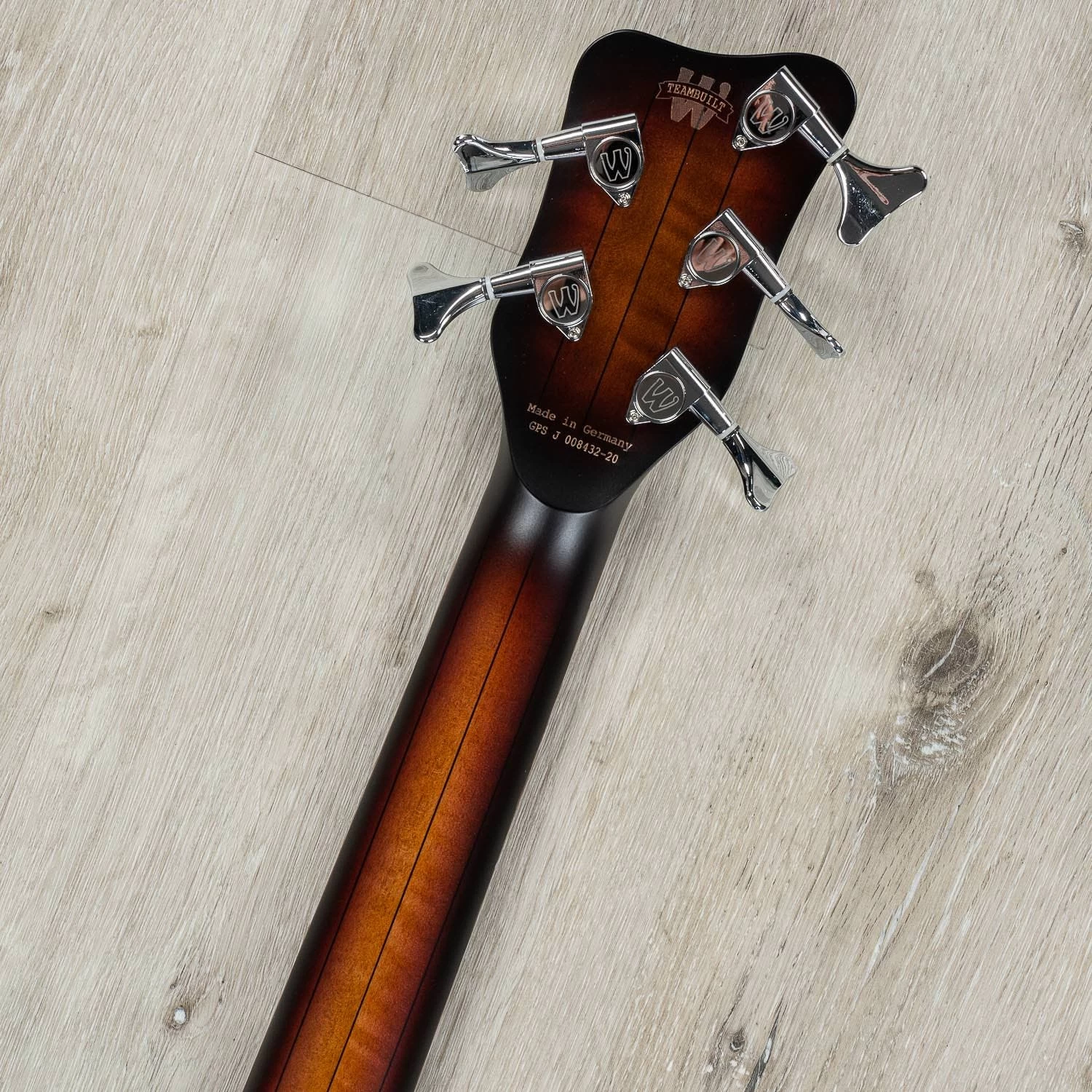 Warwick Teambuilt Pro Series Streamer Stage I Bass, 5-String, Vintage Sunburst High Polish 11 Warwick Teambuilt Pro Series Streamer Stage I Bass, 5-String, Vintage Sunburst High Polish - Image 9