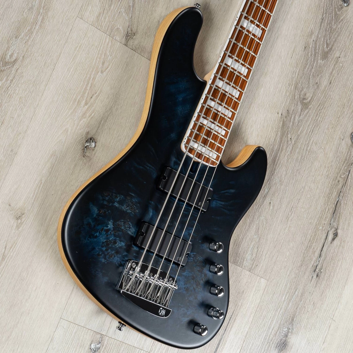 Mayones Jabba Mala 5 Federico Malaman Signature 5-String Bass, Blue Burst, Pau Ferro, Eye Poplar, Aguilar Pickups 4 Mayones Jabba Mala 5 Federico Malaman Signature 5-String Bass, Blue Burst, Pau Ferro, Eye Poplar, Aguilar Pickups - Image 2