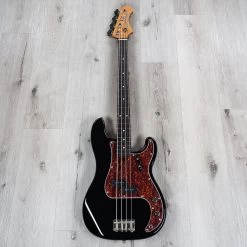 Modern Vintage MVP4-62-BLK-R Bass, Indian Rosewood Fretboard, Piano Black -Musical Instrument Shop 20210128 dsc06126