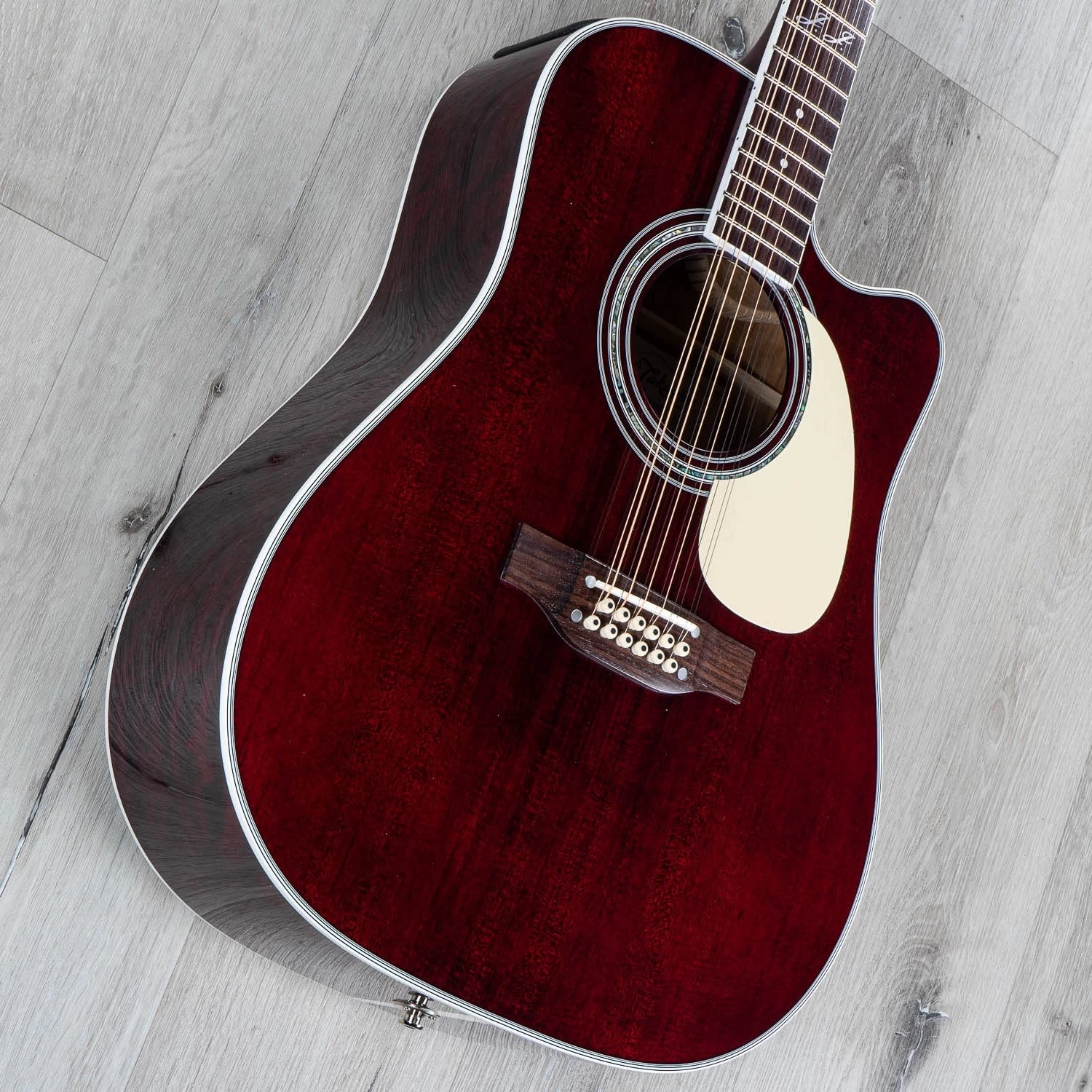 Takamine Pro Series JJ325SRC-12 John Jorgenson 12-String Dreadnought Acoustic-Electric, Gloss Red 4 Takamine Pro Series JJ325SRC-12 John Jorgenson 12-String Dreadnought Acoustic-Electric, Gloss Red - Image 2
