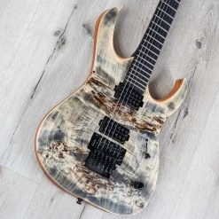 Mayones Duvell Elite Pro 6 Guitar, Trans Dirty Purple Bue Burst Satin -Musical Instrument Shop 20210312 dsc03622