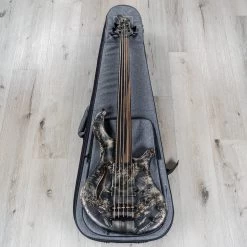 Mayones MasterBuilt Patriot 5 Maurizio Rolli Signature 5-String Fretless Bass W/ Piezo, Antique Black Oil Finish -Musical Instrument Shop 20210315 dsc03836