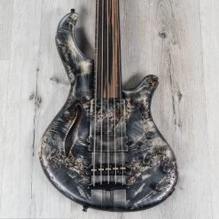 Mayones MasterBuilt Patriot 5 Maurizio Rolli Signature 5-String Fretless Bass W/ Piezo, Antique Black Oil Finish