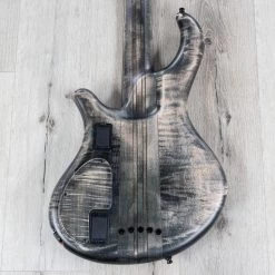 Mayones MasterBuilt Patriot 5 Maurizio Rolli Signature 5-String Fretless Bass W/ Piezo, Antique Black Oil Finish -Musical Instrument Shop 20210315 dsc03856