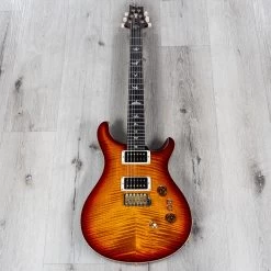 PRS Paul Reed Smith 35th Anniversary Custom 24 10-Top Guitar, Dark Cherry Burst, Flame Maple, Rosewood, Pattern Thin -Musical Instrument Shop 20210316 dsc04127