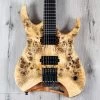 Mayones Hydra Elite 6 Headless Guitar, Natural Satin -Musical Instrument Shop 20210329 dsc05774