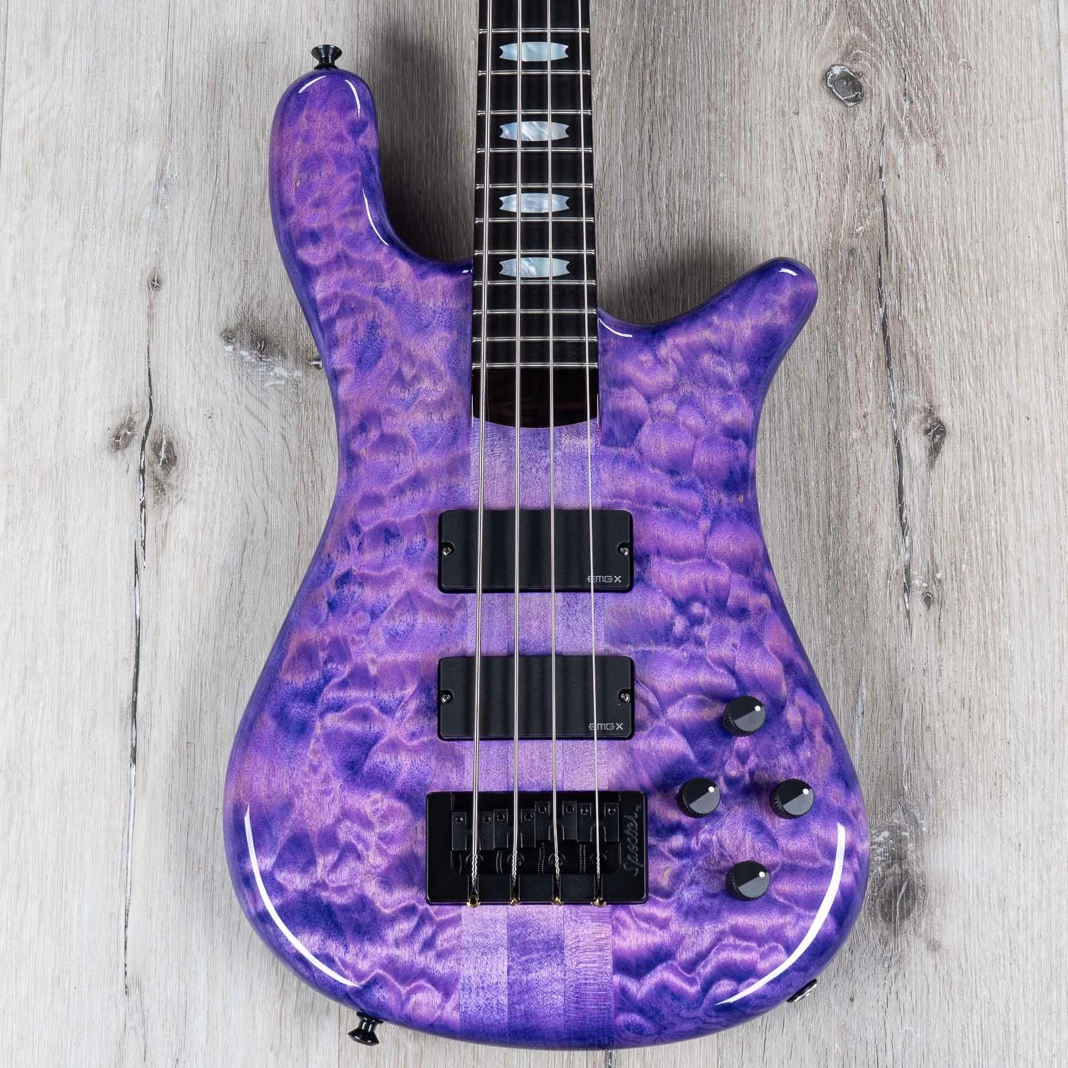 Spector USA NS-4 Neck-Thru Bass, Ultra Violet 3 Spector USA NS-4 Neck-Thru Bass, Ultra Violet