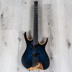 Mayones Hydra Elite 6 VF Multi-Scale Headless Guitar, Dirty Blue Burst Satin -Musical Instrument Shop 20210420 dsc08663