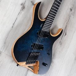 Mayones Hydra Elite 6 VF Multi-Scale Headless Guitar, Dirty Blue Burst Satin -Musical Instrument Shop 20210420 dsc08666