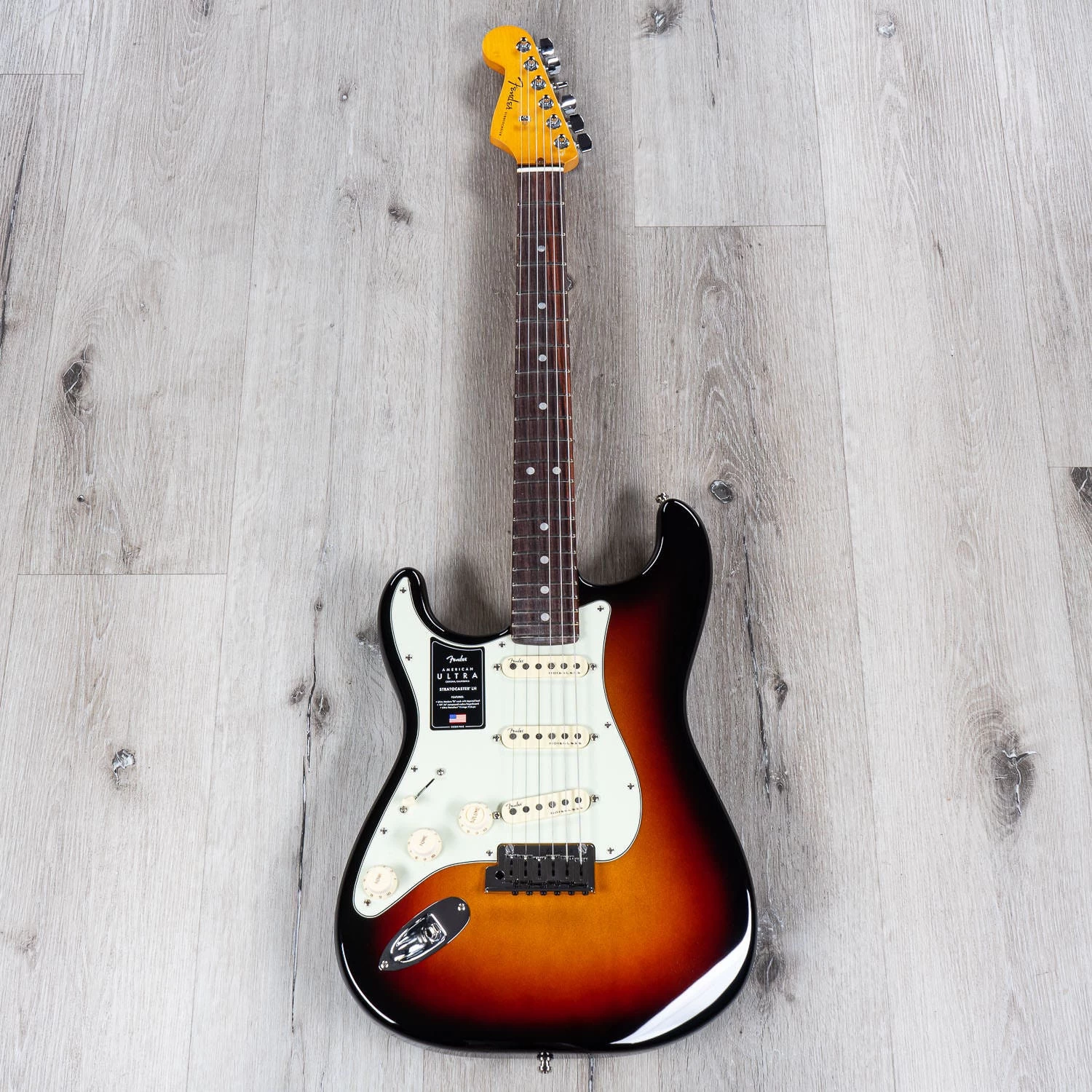 Fender American Ultra Stratocaster Left-Hand Guitar, Rosewood Fretboard, Ultraburst 5 Fender American Ultra Stratocaster Left-Hand Guitar, Rosewood Fretboard, Ultraburst - Image 3