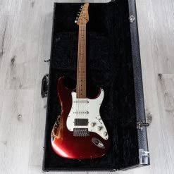 Anderson Guitarworks Icon Classic HSS Guitar, Distressed Candy Apple Red Over Sunburst 23 Anderson Guitarworks Icon Classic HSS Guitar, Distressed Candy Apple Red Over Sunburst -Musical Instrument Shop 20210514 dsc01225