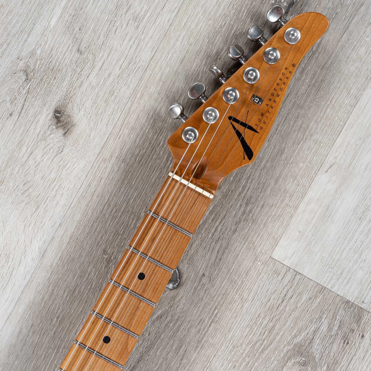 Anderson Guitarworks Icon Classic HSS Guitar, Distressed Candy Apple Red Over Sunburst 10 Anderson Guitarworks Icon Classic HSS Guitar, Distressed Candy Apple Red Over Sunburst - Image 8