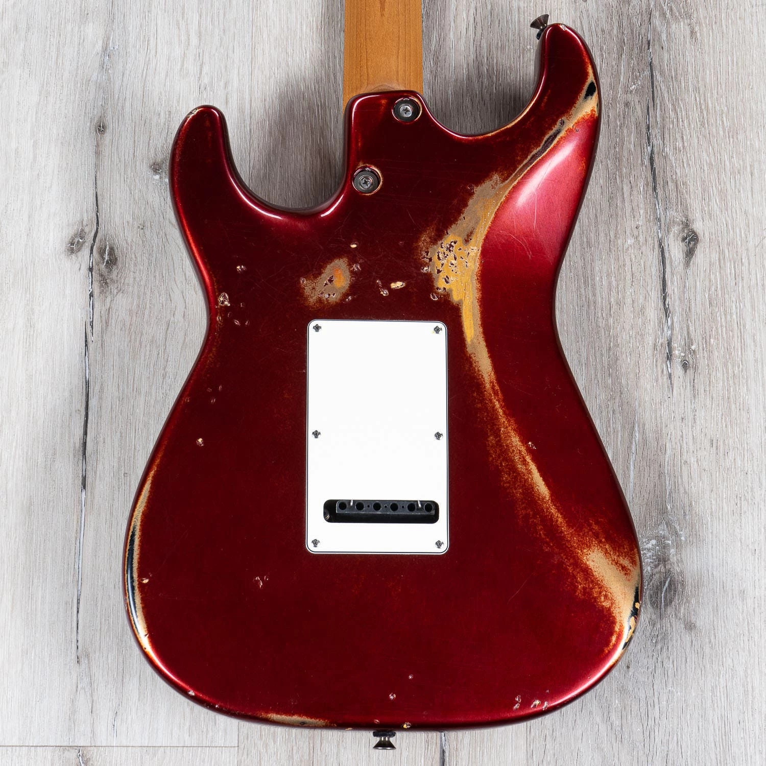 Anderson Guitarworks Icon Classic HSS Guitar, Distressed Candy Apple Red Over Sunburst 9 Anderson Guitarworks Icon Classic HSS Guitar, Distressed Candy Apple Red Over Sunburst - Image 7