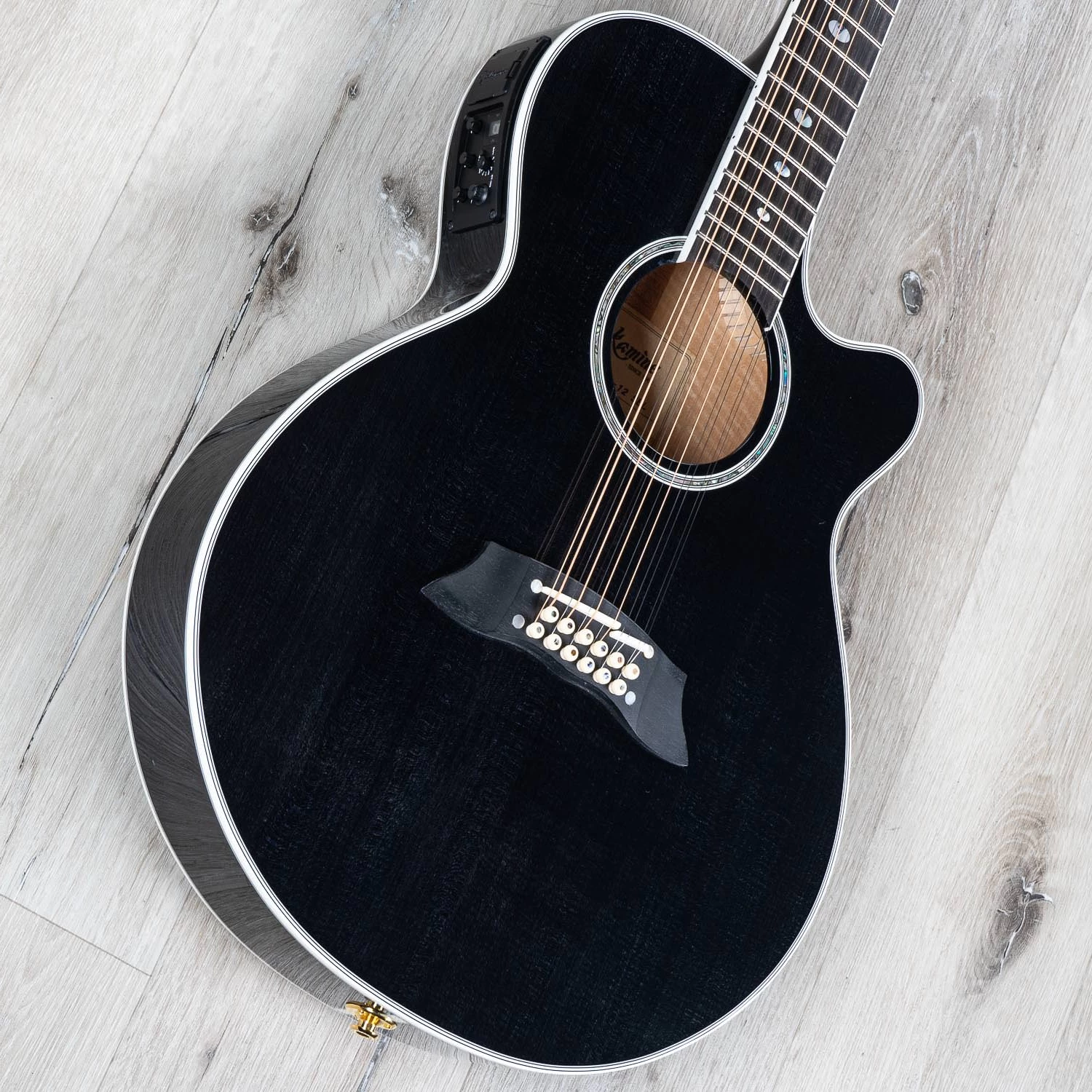 Takamine TSP158C-12 SBL Acoustic Electric 12-String Guitar W/ Case, Ebony Fretboard, See-Through Black 5 Takamine TSP158C-12 SBL Acoustic Electric 12-String Guitar W/ Case, Ebony Fretboard, See-Through Black - Image 3