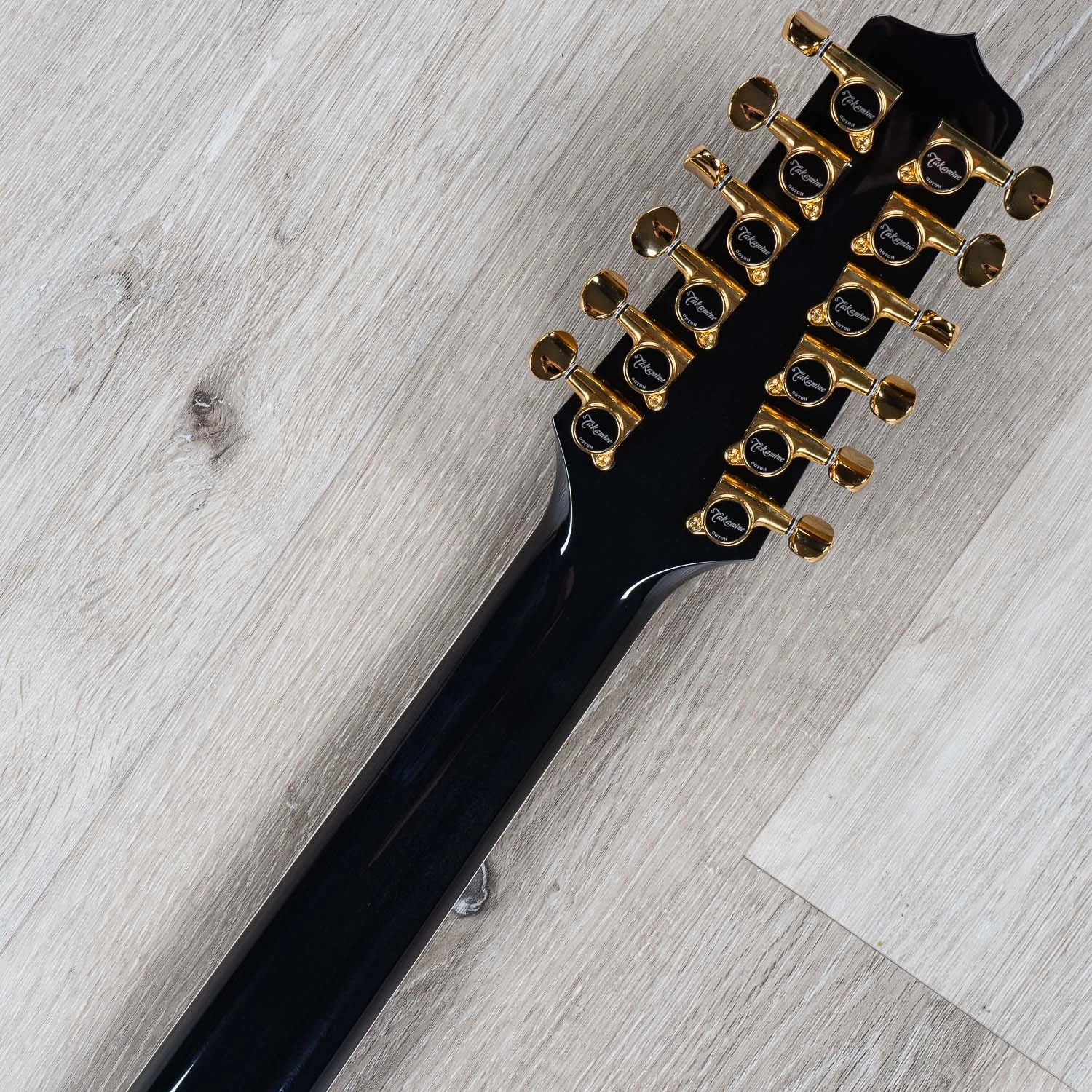 Takamine TSP158C-12 SBL Acoustic Electric 12-String Guitar W/ Case, Ebony Fretboard, See-Through Black 13 Takamine TSP158C-12 SBL Acoustic Electric 12-String Guitar W/ Case, Ebony Fretboard, See-Through Black - Image 11