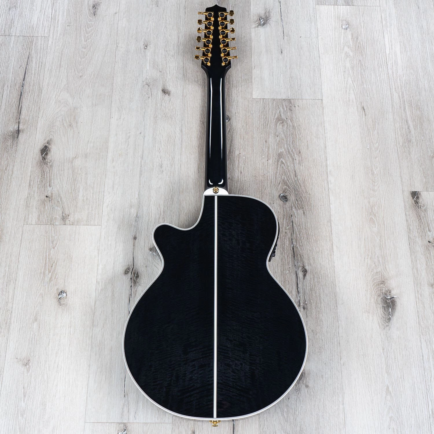 Takamine TSP158C-12 SBL Acoustic Electric 12-String Guitar W/ Case, Ebony Fretboard, See-Through Black 8 Takamine TSP158C-12 SBL Acoustic Electric 12-String Guitar W/ Case, Ebony Fretboard, See-Through Black - Image 6