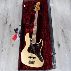 Fender American Original '70s Jazz Bass, Maple Fretboard, Vintage White -Musical Instrument Shop 20210601 dsc02578 2