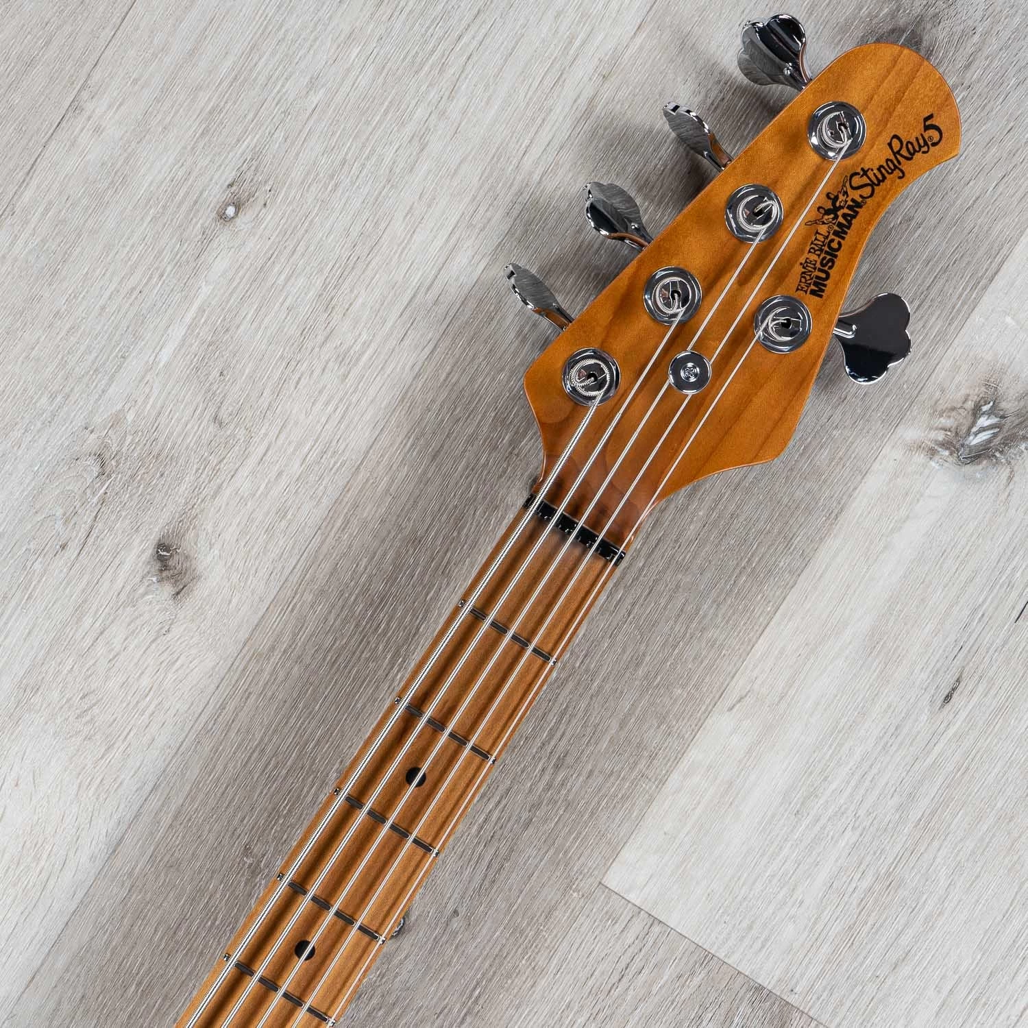 Ernie Ball Music Man StingRay 5 Special 5-String Bass, Maple Fretboard, Frost Green Pearl 10 Ernie Ball Music Man StingRay 5 Special 5-String Bass, Maple Fretboard, Frost Green Pearl - Image 8