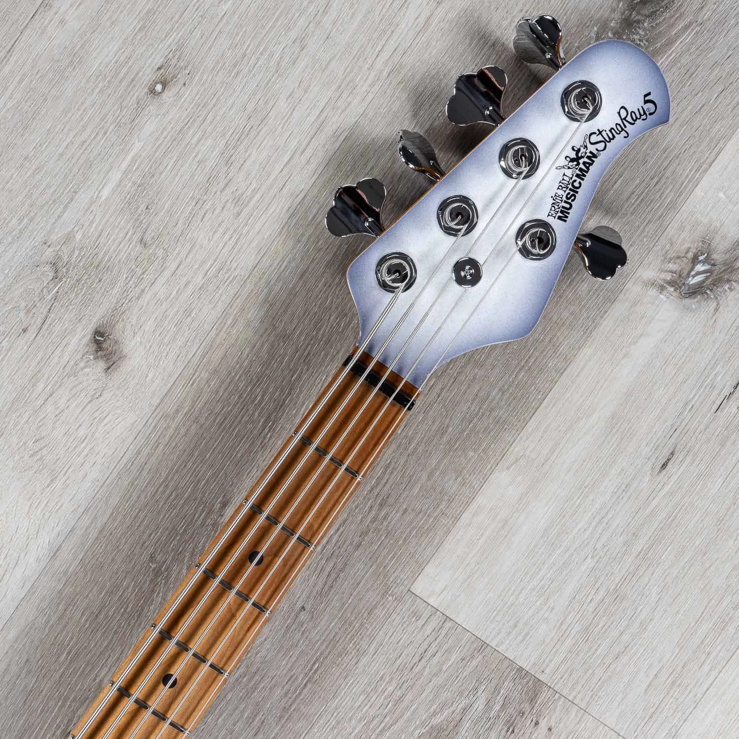 Ernie Ball Music Man StingRay 5 Special HH 5-String Bass, Snowy Night 10 Ernie Ball Music Man StingRay 5 Special HH 5-String Bass, Snowy Night - Image 8