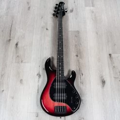Ernie Ball Music Man StingRay 5 Special HH 5-String Bass, Ebony Fretboard, Raspberry Burst -Musical Instrument Shop 20210625 dsc05032