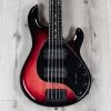 Ernie Ball Music Man StingRay 5 Special HH 5-String Bass, Ebony Fretboard, Raspberry Burst -Musical Instrument Shop 20210625 dsc05033