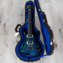 PRS Paul Reed Smith McCarty Hollowbody 594 Artist Package Guitar, River Blue Wrap -Musical Instrument Shop 20210803 dsc09145