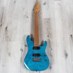 Ibanez MM7 Martin Miller 7-String Guitar, Roasted Maple Fretboard, Transparent Aqua Blue 15 Ibanez MM7 Martin Miller 7-String Guitar, Roasted Maple Fretboard, Transparent Aqua Blue -Musical Instrument Shop 20210908 dsc01929
