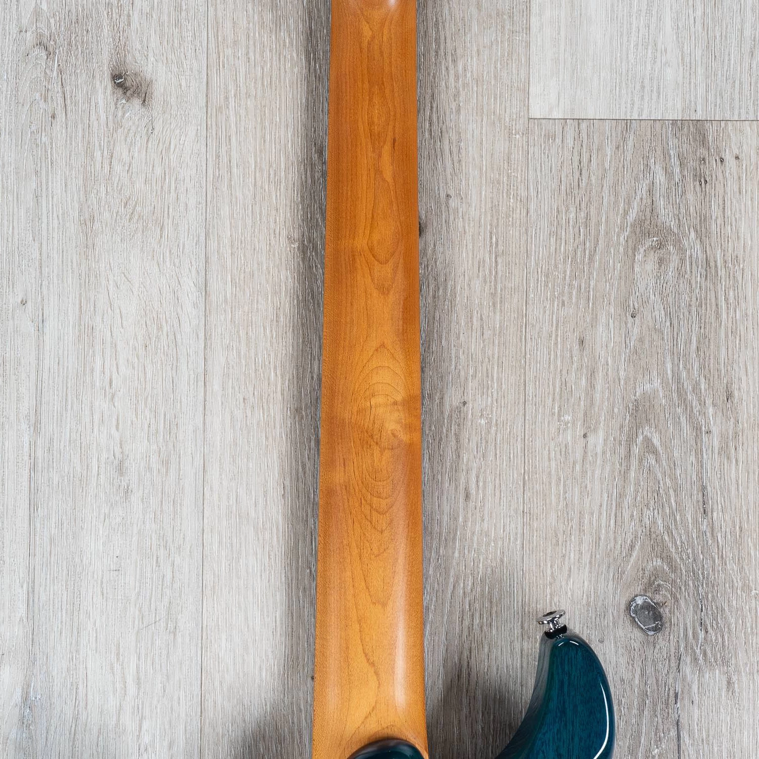 Ibanez MM7 Martin Miller 7-String Guitar, Roasted Maple Fretboard, Transparent Aqua Blue 7 Ibanez MM7 Martin Miller 7-String Guitar, Roasted Maple Fretboard, Transparent Aqua Blue - Image 5