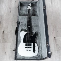 ESP E-II T-B7 7-String Baritone Guitar, Ebony Fretboard, EMG Pickups, Snow White -Musical Instrument Shop 20210915 dsc02547