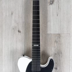 ESP E-II T-B7 7-String Baritone Guitar, Ebony Fretboard, EMG Pickups, Snow White -Musical Instrument Shop 20210915 dsc02552